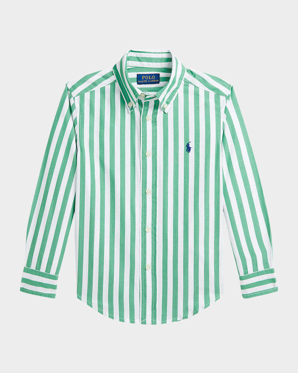 Boy's Striped Sport Shirt, Size 2-7